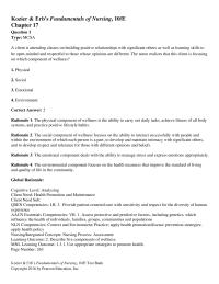 Nursing Chapter 17 Protected Poor Health Favorable Environment Where Clients