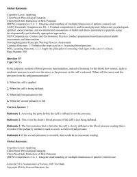 Nursing Chapter 29 Rationale When Assessing The Pulse The Nurse