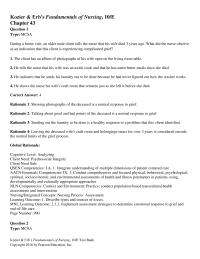 Nursing Chapter 43 Rationale There May Numerous Nursing Diagnoses That