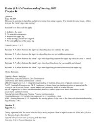 Nursing Chapter 44 Pregnant clients can exercise if exercise was