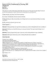 Nursing Chapter 47 This Makes The Mealtime Pleasant And Encourages