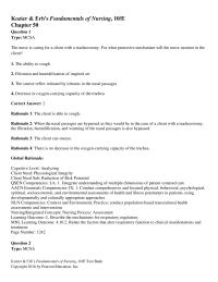 Nursing Chapter 50 Rationale The Seal Between The Clients Face