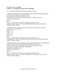 Economics Chapter 12 Determinants Planned Consumption And