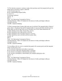 Economics Chapter 20 How Price Change Affects