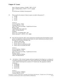 Accounting Chapter 15 Recording a sales-type lease is similar to recording