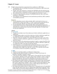 Accounting Chapter 15 Peridot Leasing Entered Into Agreement Lease