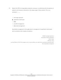 Management Chapter 2 Management Science Stresses The Use Rational