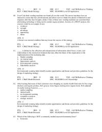 Marketing Chapter 2 A good Objectives Are Not Necessarily Stated Terms