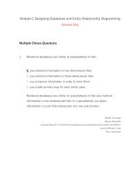 Management Module C Define relationships among entity classes