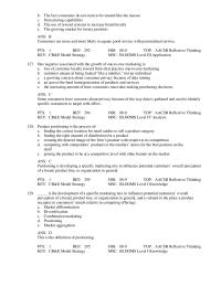 Marketing Chapter 8 Although most buyers of Honda cars are in the&nbsp;
