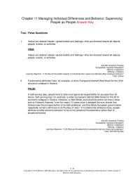 Management Chapter 11 Values are abstract ideals—global beliefs&nbsp;
