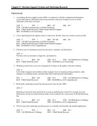 Marketing Chapter 9 a marketing manager suggests the company use