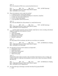 Marketing Chapter 9 This Form Close ended Question Designed Measure The