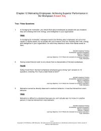 Management Chapter 12 you should think about employees as people
