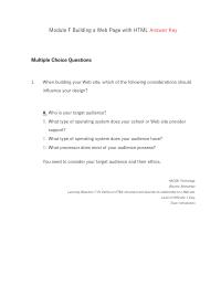 Management Module F Markup Language Html14 Are Html Tags That