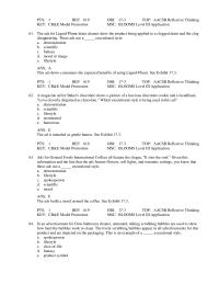Marketing Chapter 17 Ads for Oreck vacuums claim that it removes 99 percent