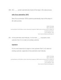 Management Chapter 2 An System Automatically Tracks All
