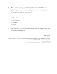 Management Chapter 5 Which The Following Example Commodity like Merchandise