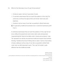 Management Chapter 5 When Businesses Provide Enabling Technologies That