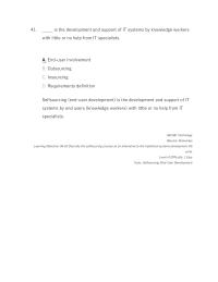 Management Chapter 6 The Development And Support Systems
