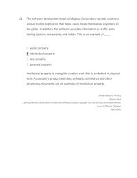 Management Chapter 8 Refers Intangible Creative Work That