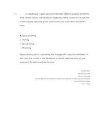 Management Chapter 8 The Use Phishing Targeted Senior