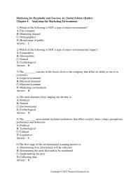 Marketing Chapter 4 Which of the following is NOT a type of micro