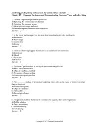 Marketing Chapter 13 When hospitality firms market to general consumer