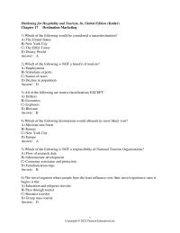 Marketing Chapter 17 All of the following are trends in external environment