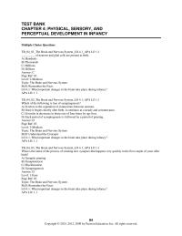 Psychology Chapter 04 What important changes in the brain take place