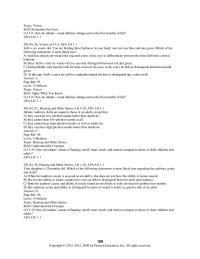 Psychology Chapter 04 Her auditory acuity and ability to distinguish location