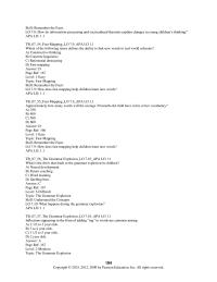 Psychology Chapter 07 The use of verb forms or verb tenses