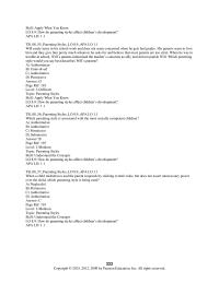 Psychology Chapter 08 How do parenting styles affect children’s development?
