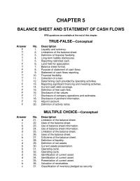 Accounting Chapter 5 The basis for classifying assets as current
