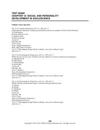 Psychology Chapter 12 The addition of morals and values to one’s identity