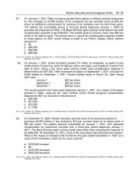Accounting Chapter 16 Houser Company granted some of its executives