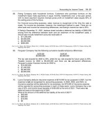 Accounting Chapter 19 Corporation Reported The Following Results For Its