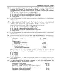 Accounting Chapter 23 What should be the net cash provided by