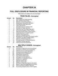 Accounting Chapter 24 As reporting for an integral part of an annual