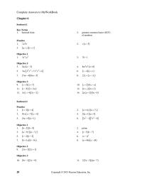 Mathematics Chapter 6 Homework greatest common factor (GCF) of numbers