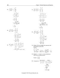Mathematics Chapter 7 Homework The values of y that cause expressions in the equation&nbsp;
