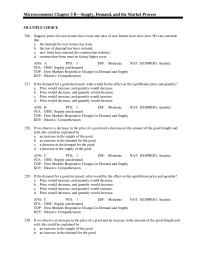 Economics Chapter 3 Equilibrium Price Will Rise And Equilibrium Quantity