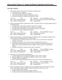 Economics Chapter 4 Deadweight Losses Are Associated With Taxes