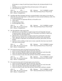 Economics Chapter 6 Government decisions tend to be biased against actions