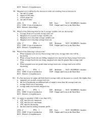 Economics Chapter 8 Which of the following must be true if average total costs are rising?