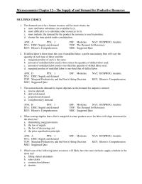 Economics Chapter 12 If the demand for a consumer good decreases, the demand for resources