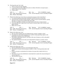 Economics Chapter 15&nbsp;Perfect equality line and the Lorenz curve.