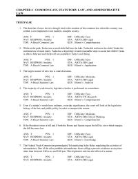 Environmental Engineering Chapter 4 Common Law Statutory Law And Administrativelawtruefalse1