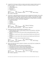 Marketing Chapter 09 The franchiser does not have to put up a large