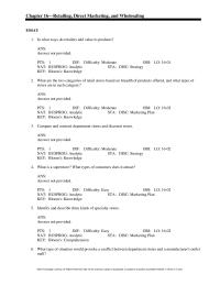 Marketing Chapter 16 Retail Strategy Managing Groups Similar Often